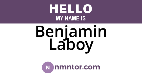 Benjamin Laboy