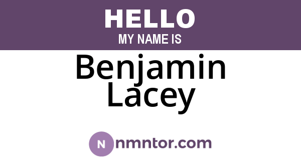 Benjamin Lacey