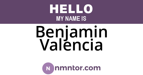 Benjamin Valencia