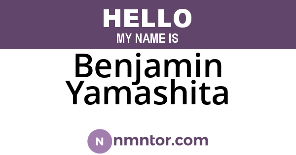 Benjamin Yamashita