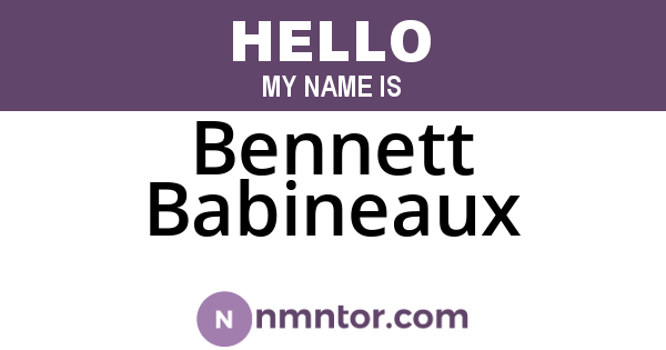 Bennett Babineaux