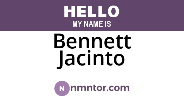 Bennett Jacinto
