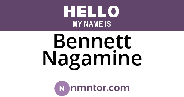 Bennett Nagamine