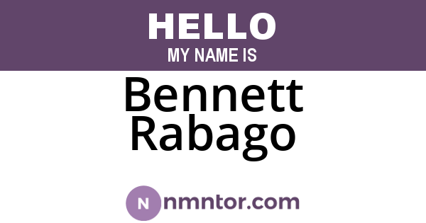 Bennett Rabago