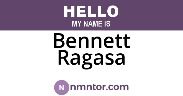 Bennett Ragasa