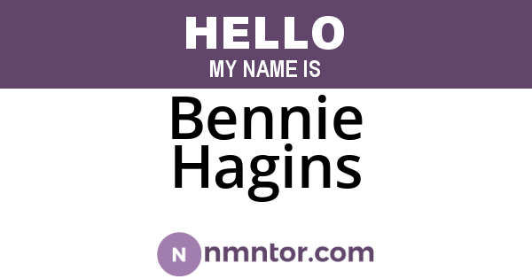 Bennie Hagins