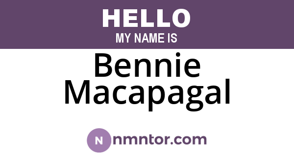 Bennie Macapagal
