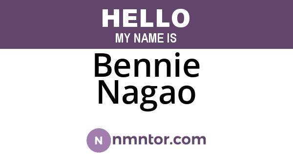 Bennie Nagao