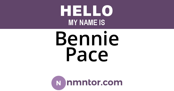 Bennie Pace