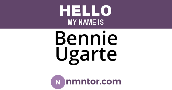 Bennie Ugarte