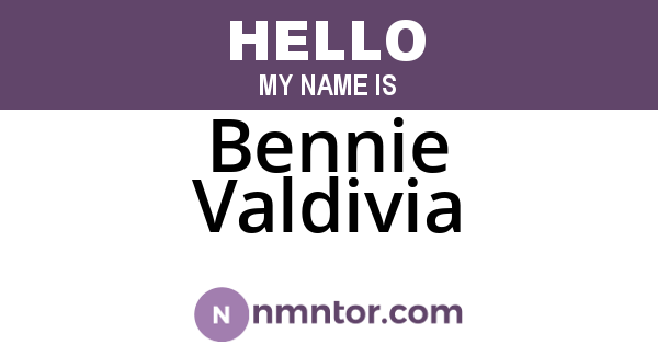 Bennie Valdivia