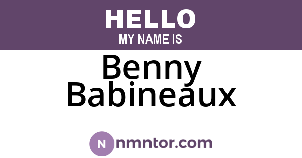 Benny Babineaux