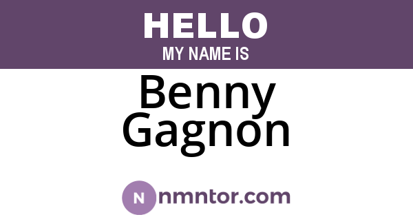 Benny Gagnon