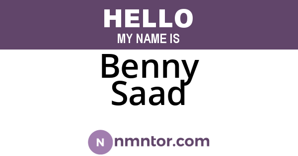 Benny Saad