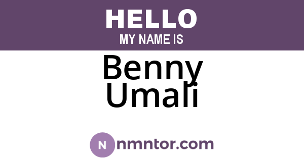 Benny Umali