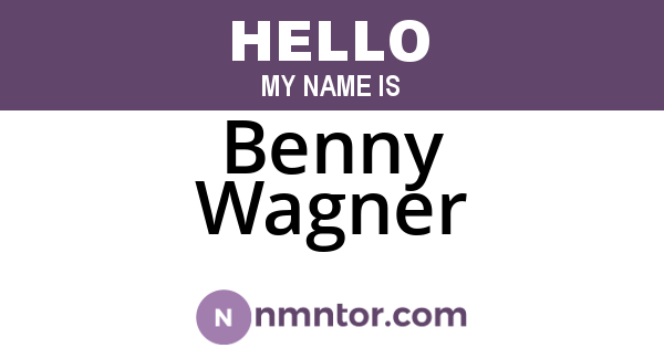 Benny Wagner