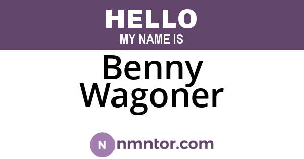 Benny Wagoner