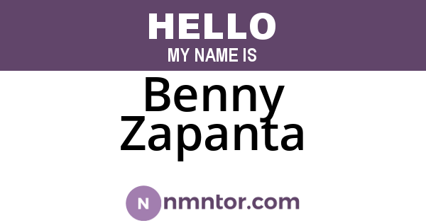 Benny Zapanta