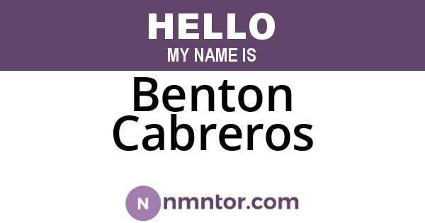 Benton Cabreros