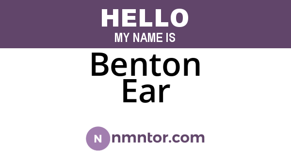 Benton Ear
