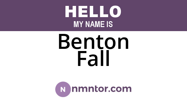 Benton Fall