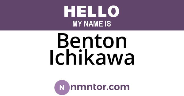 Benton Ichikawa