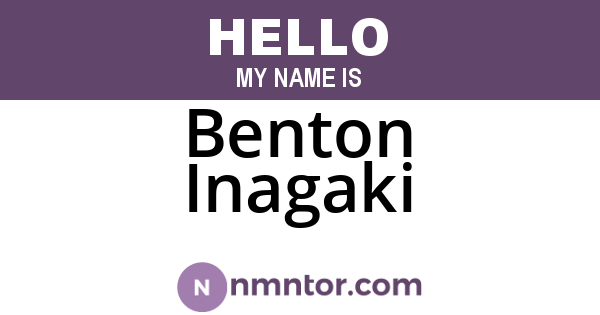 Benton Inagaki