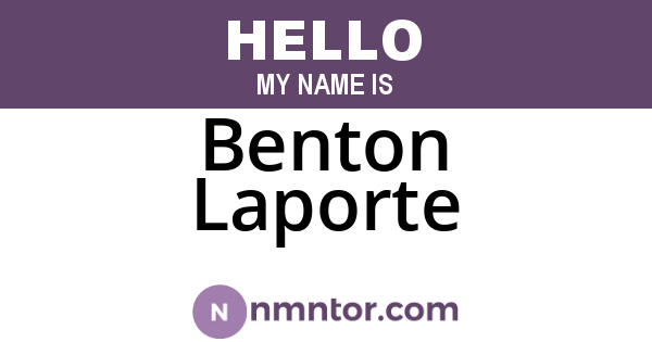 Benton Laporte