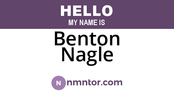 Benton Nagle