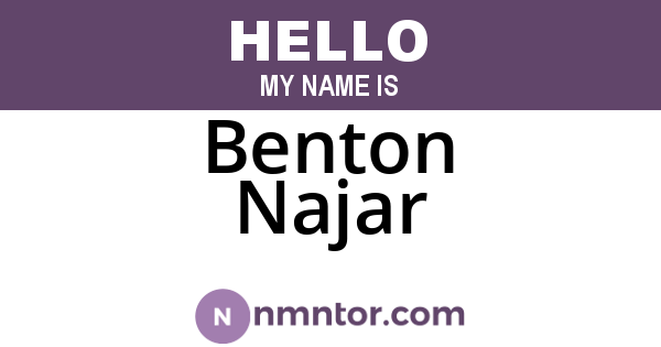 Benton Najar