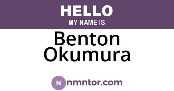 Benton Okumura