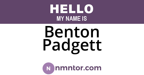 Benton Padgett