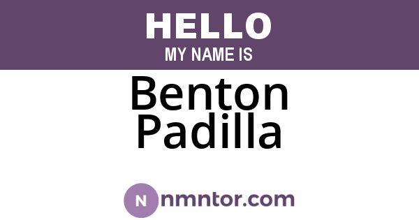 Benton Padilla