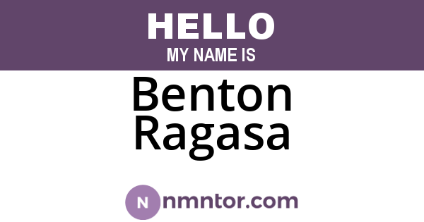 Benton Ragasa