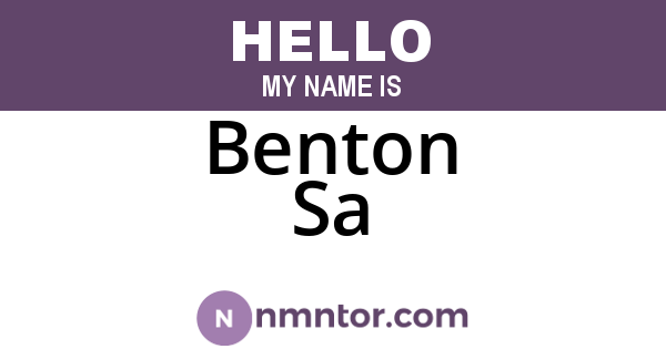 Benton Sa
