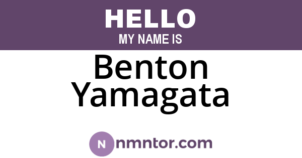 Benton Yamagata