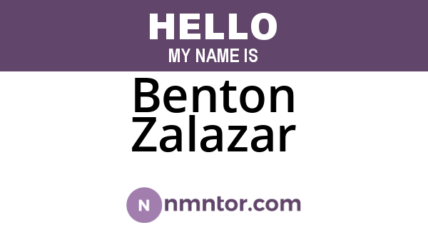 Benton Zalazar