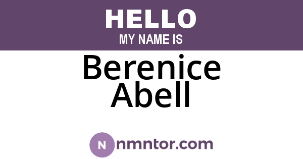Berenice Abell