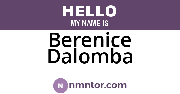 Berenice Dalomba
