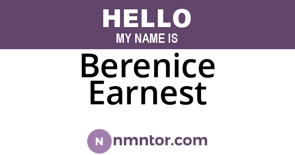 Berenice Earnest