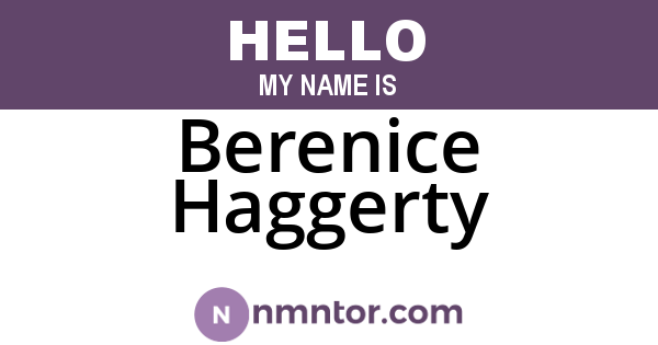 Berenice Haggerty