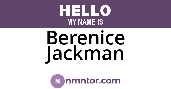 Berenice Jackman