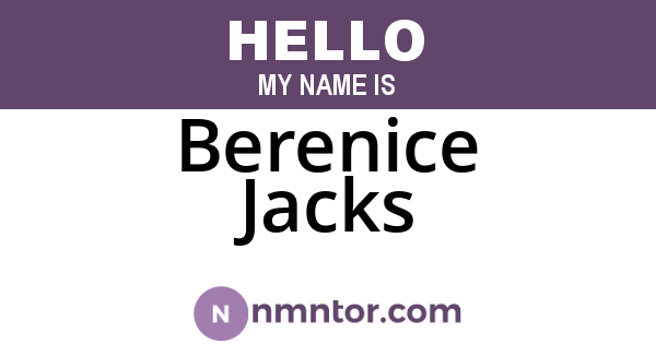 Berenice Jacks