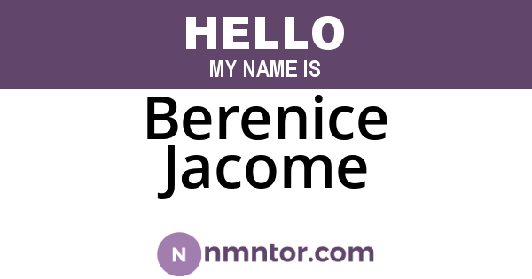Berenice Jacome