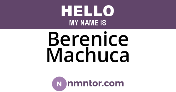 Berenice Machuca