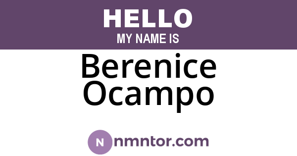 Berenice Ocampo