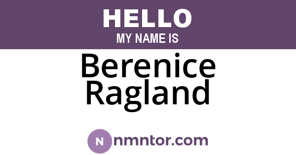 Berenice Ragland