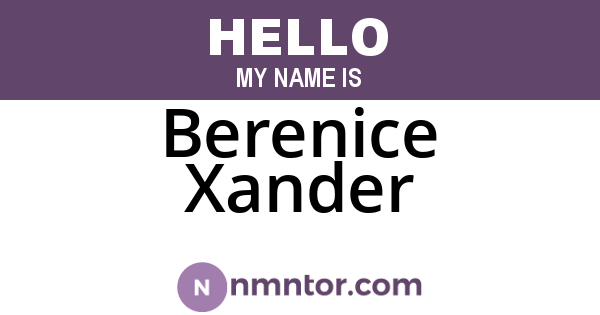 Berenice Xander