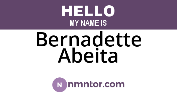 Bernadette Abeita