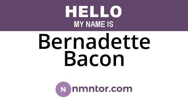 Bernadette Bacon